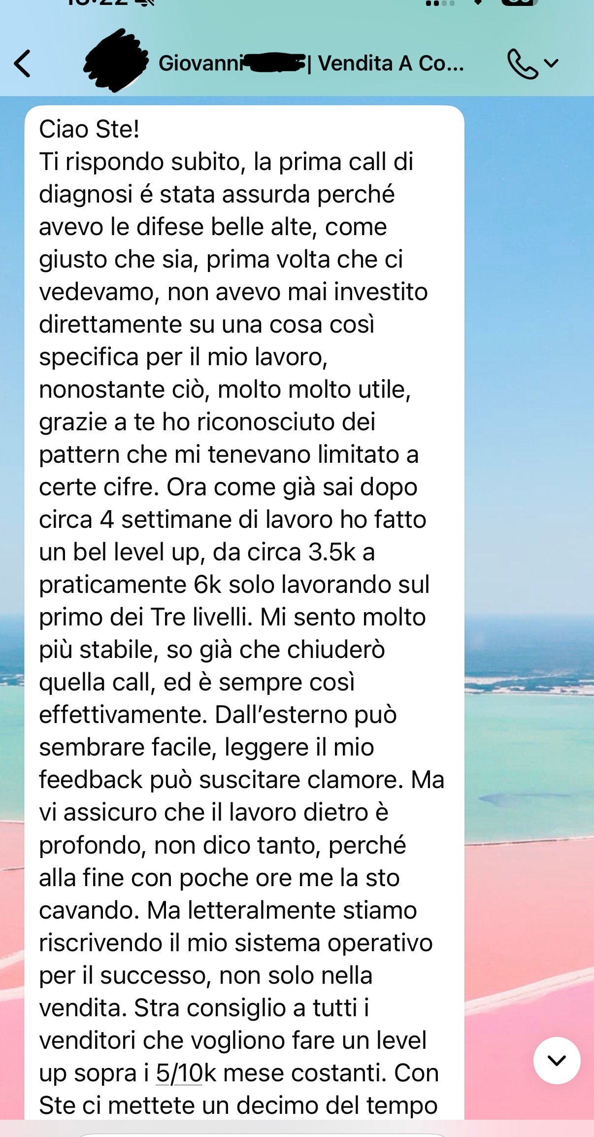 Feedback Giovanni